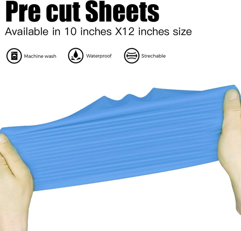 JANDJPACKAGING Baby Blue Heat Transfer Vinyl HTV - 10 Sheets Easy to Weed T-Shirt Iron on Vinyl Compatible with Cricut Cutting Machine & Silhouette Cameo, All Craft Cutters - Image 5